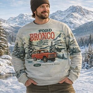 Ford Bronco Sweatshirt Men’s Size Large